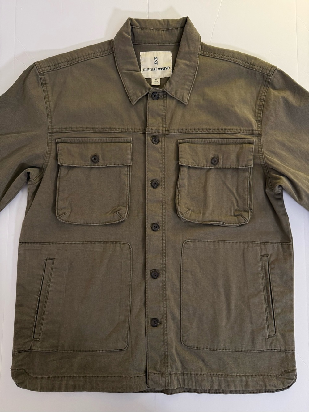 Mutual Weave Olive Military Field Jacket